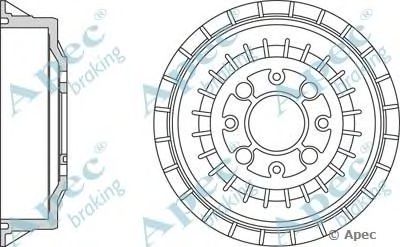 APEC BRAKING drm9518 -  Тормозной барабан